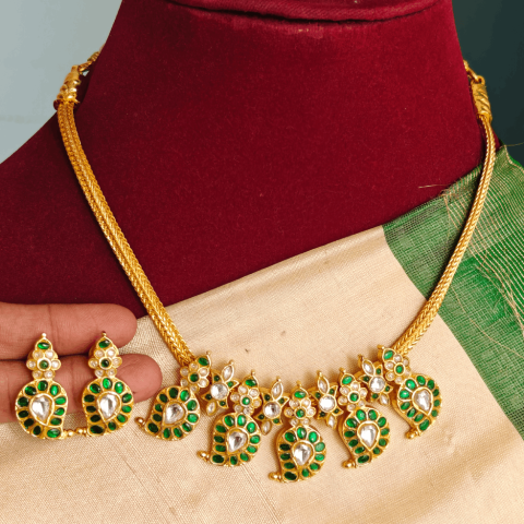 Emerald mango jadau attigai