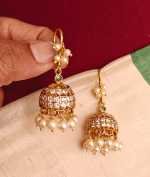 Taj mahal hook jumkha (green white)