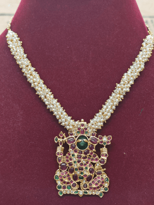 Ganesha pearl necklace