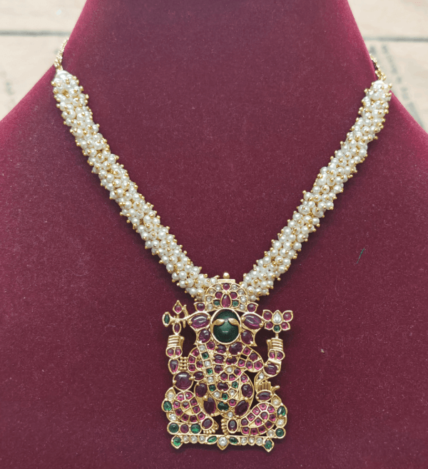 Ganesha pearl necklace