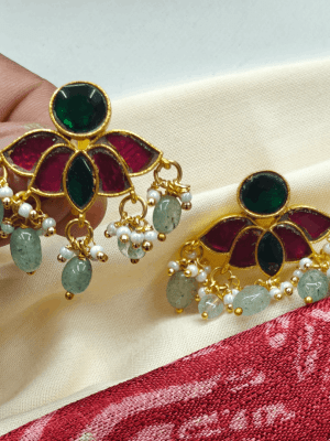 Lotus green beads bugadi