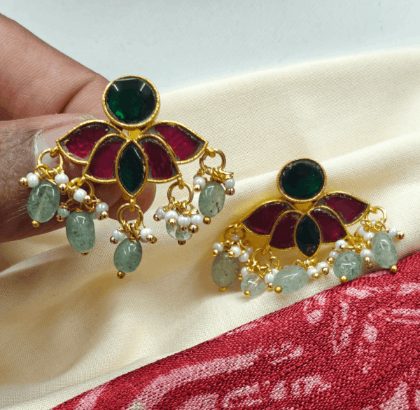 Lotus green beads bugadi
