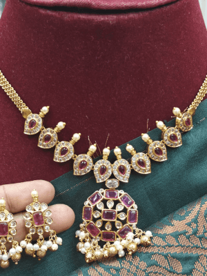 Ruby mango chakra necklace