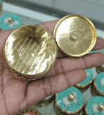 Pichwai kumkum box (Green)