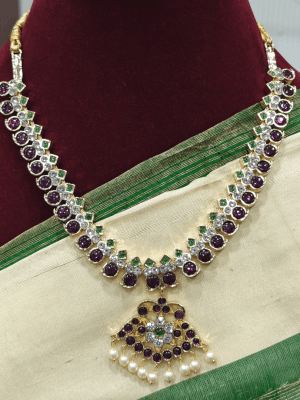 2 in 1 mango real kemp necklace