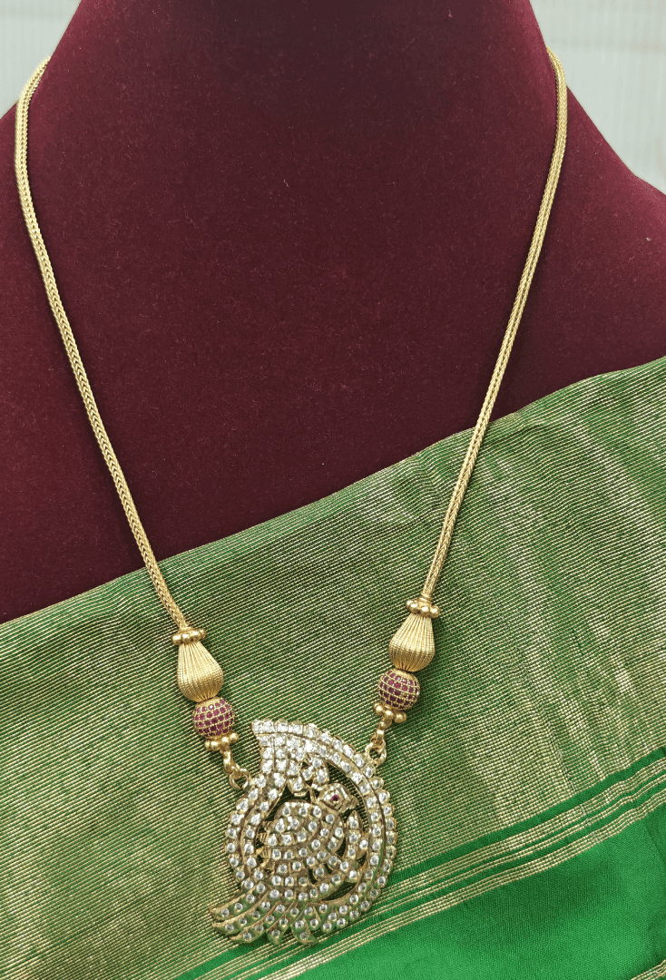 Pathak Chain Bird mango padhakkam chain (Combination 3) - Harshianbu Jewellery