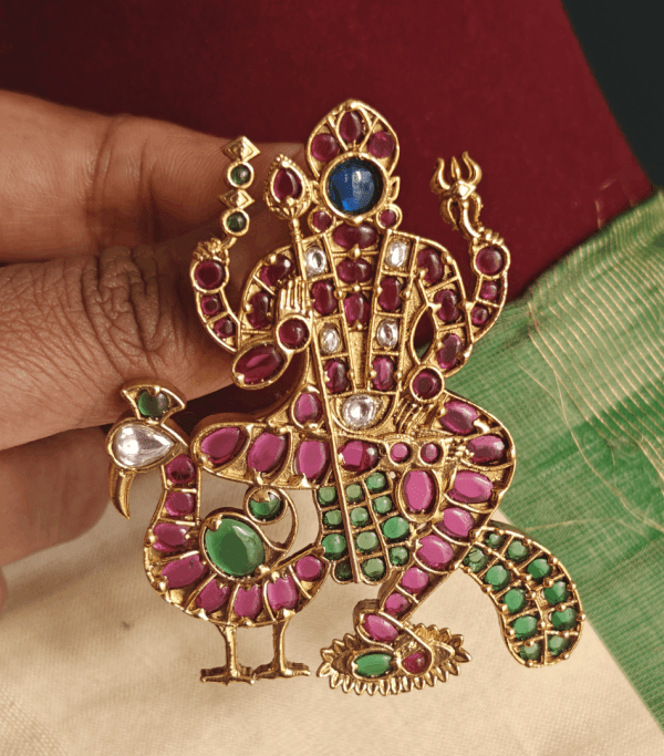 Muruga pendant (Blue face)