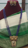 Peacock antique three line beaded antique haaram