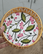 White pichwai 6inch tray