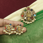 Lakshmi navratna pendant set