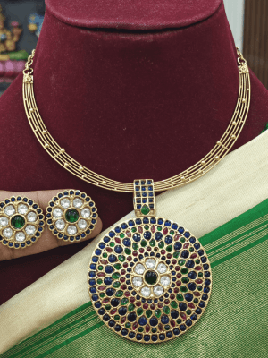 Meenakshi padhakkam set with cluster hasli