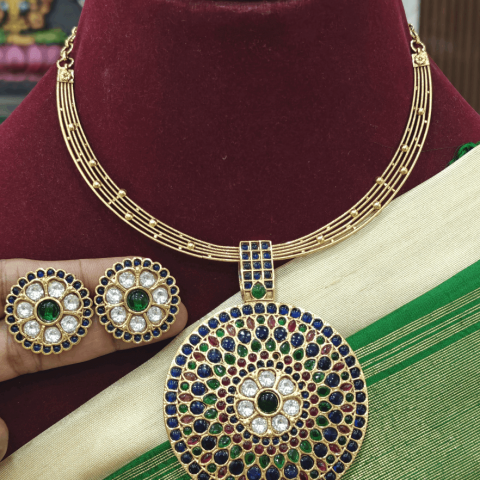 Meenakshi padhakkam set with cluster hasli