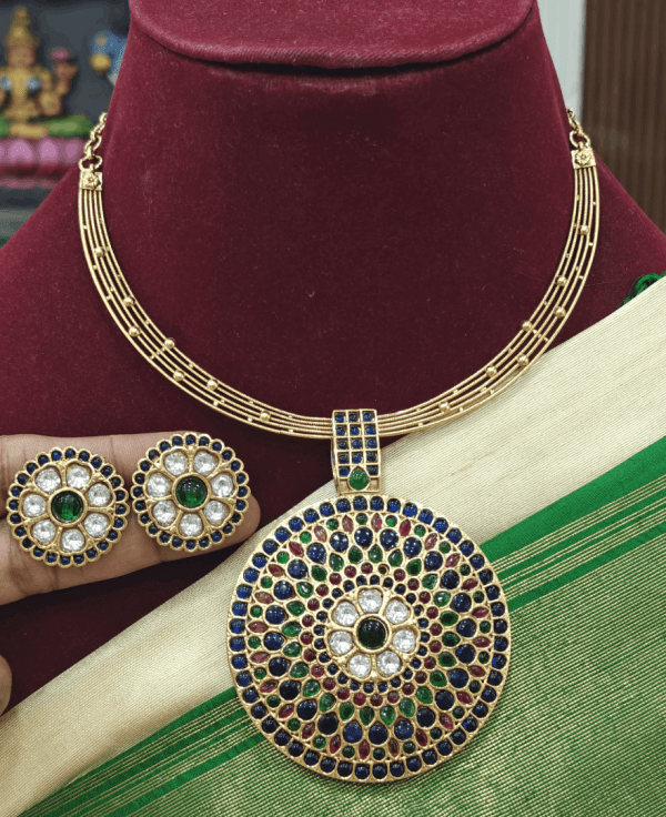 Meenakshi padhakkam set with cluster hasli