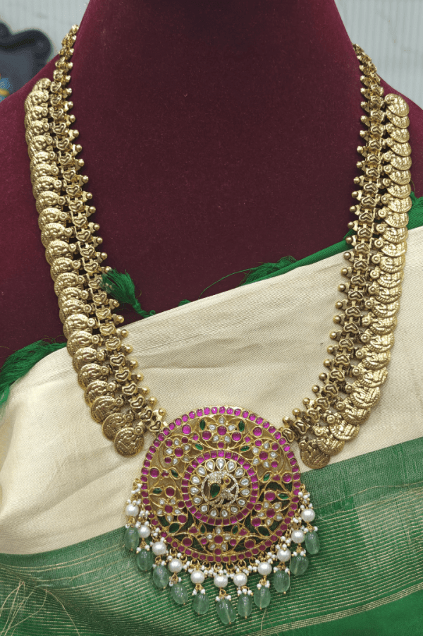 Peacock flower coin jadau haaram
