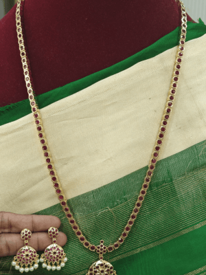 Attigai style ruby kal haaram