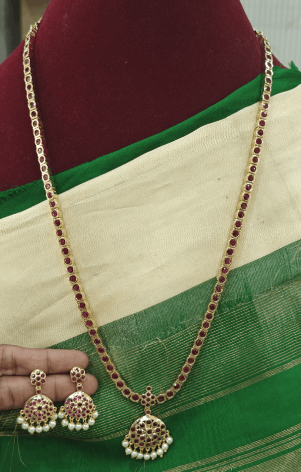 Attigai style ruby kal haaram