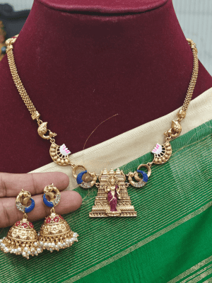 Meenakshi gopuram necklace