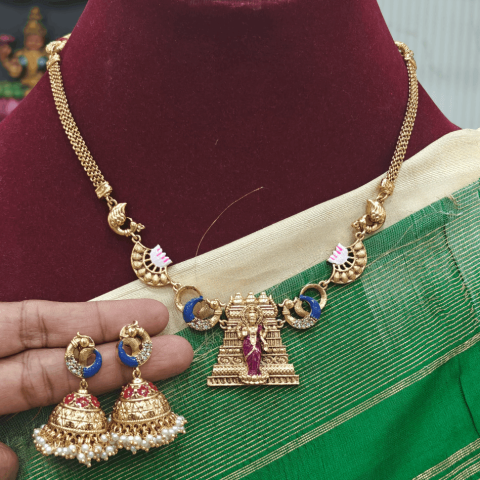 Meenakshi gopuram necklace