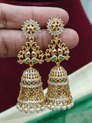 Peacock light weight bell jhumkha