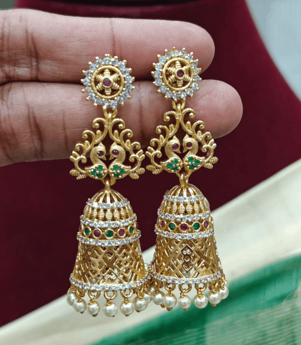 Peacock light weight bell jhumkha