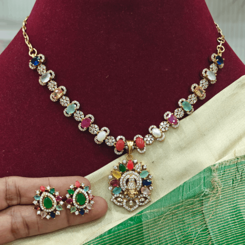 Navratna necklace