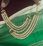 3 line pearl earchain