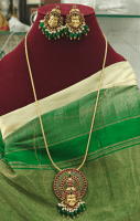 Kathak pendant set with long chain