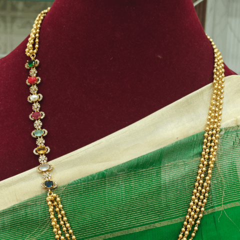 Multicolor mogappu chain set