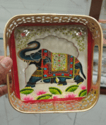 Elephant square 6 inch tray
