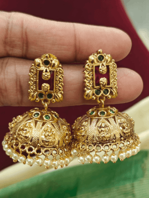 Ashtalakshmi jhumkha (Ruby)