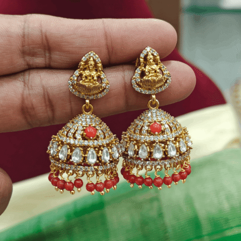 Lakshmi coral jhumkha