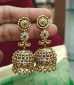 Peacock AD antique fusion jhumkha