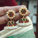 Paerl With Green,Red Stone Jimki