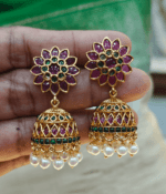 Flower chakra jhumkha