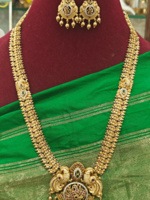 Double peacock gold like haaram