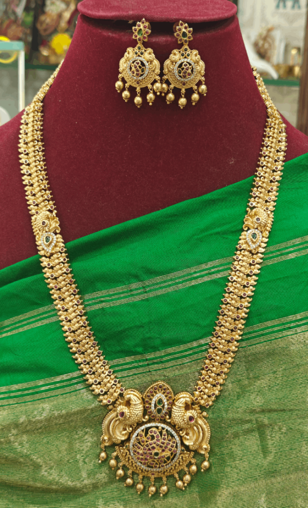 Double peacock gold like haaram