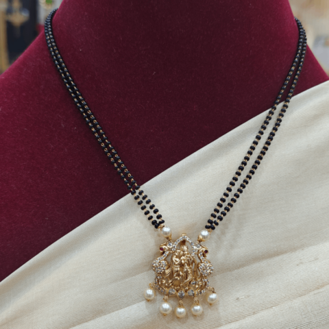Radha krishna pendant mangalsutra chain