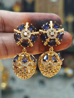 Chakra pineapple jhumkha (Purple)