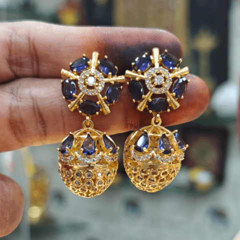 Chakra pineapple jhumkha (Purple)