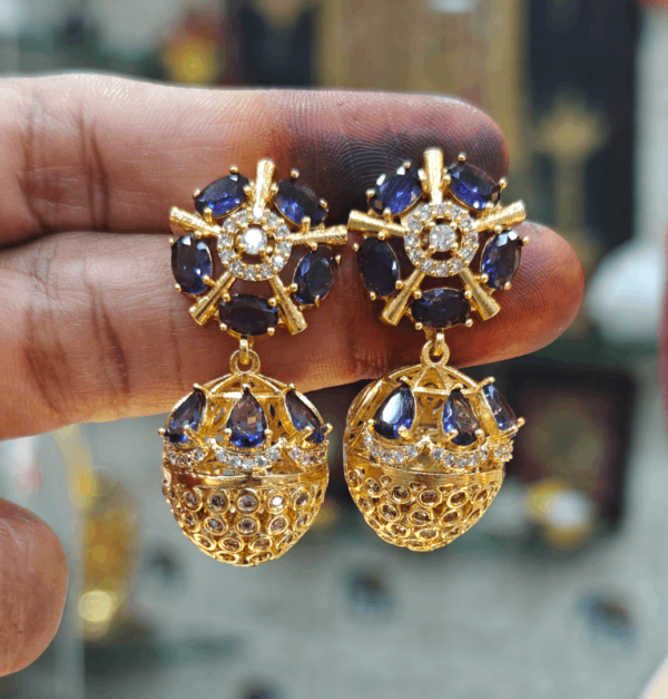 Chakra pineapple jhumkha (Purple)