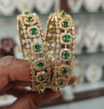 Bridal emerald bangles