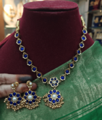 2 in 1 blue and pearl attigai