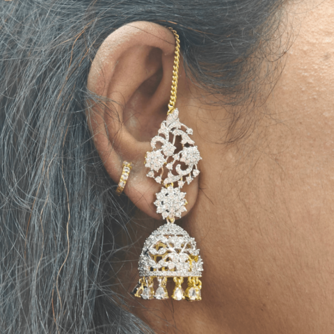 Kushboo earchain jhumkha