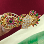 Floral leaf AD hairclip