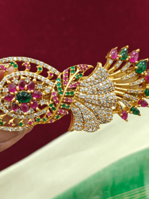 Floral leaf AD hairclip