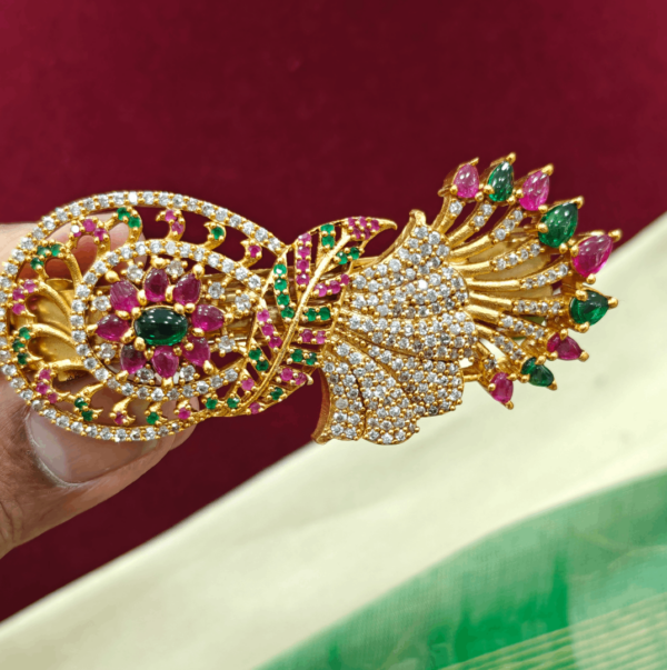 Floral leaf AD hairclip