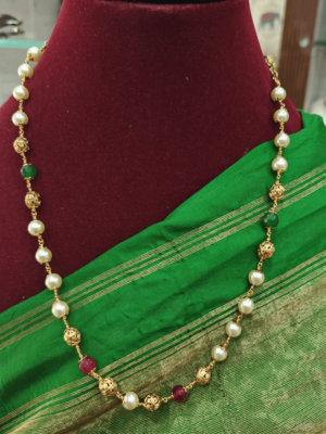 Pearl chain with beads mala