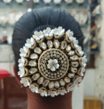 Premium kundan hair bun - Design 2