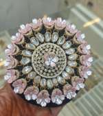 Premium kundan hair bun - Design 4