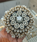 Premium kundan hair bun - Design 5